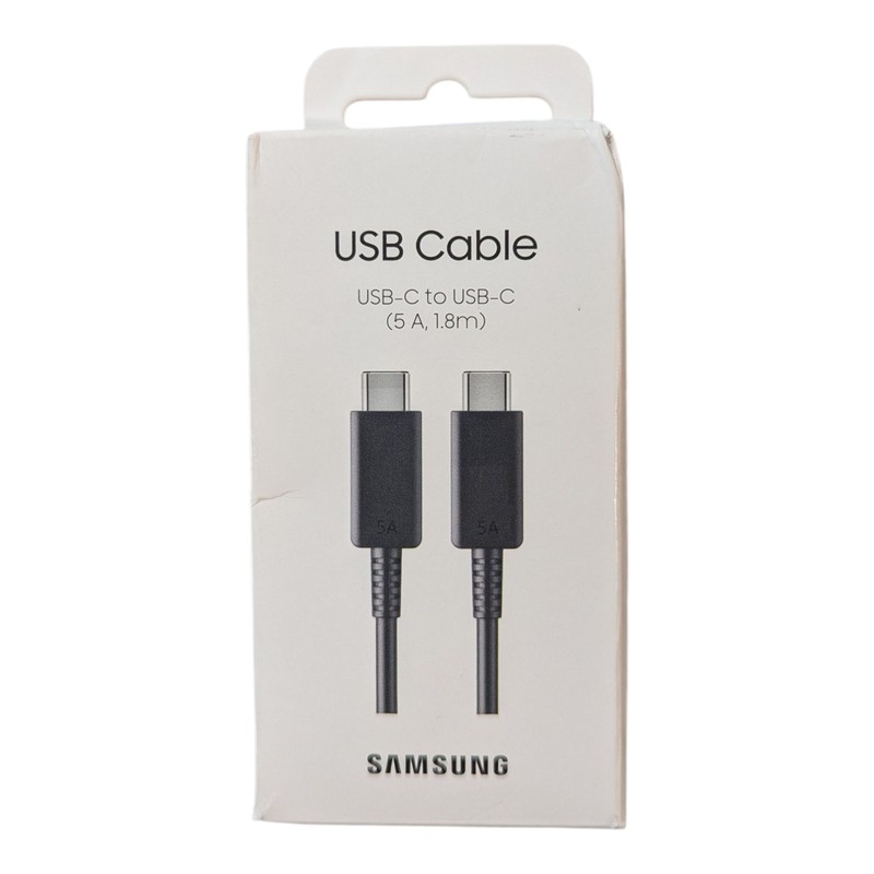 W8-Poly Original Samsung USB-C to USB-C Cable 1.8m 5.9ft 5A Type C – EP-DX510