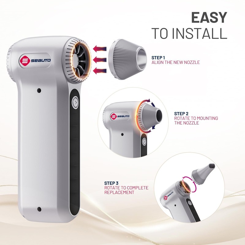 Compressed Air Duster, Ergonomic Design 250,000 RPM Compressed Canned Air Alt... gallery