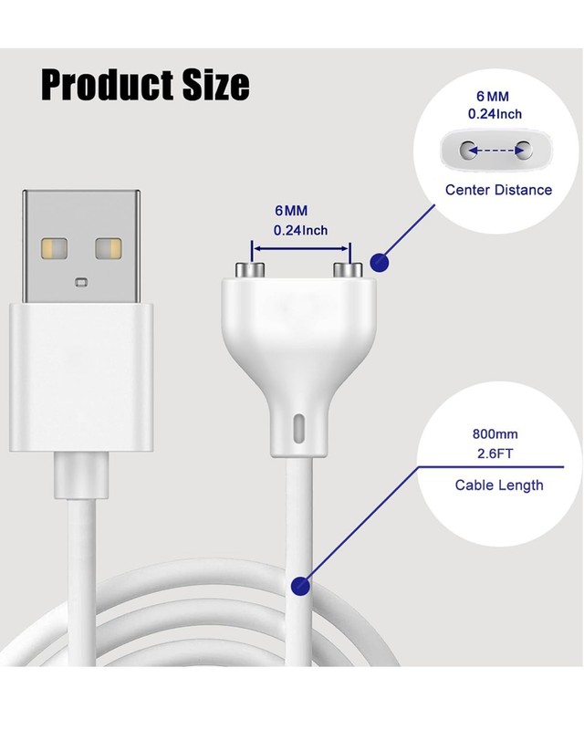 Versatile 2.6Ft Magnetic USB Charger Cable Set, Perfect for Toys & More gallery