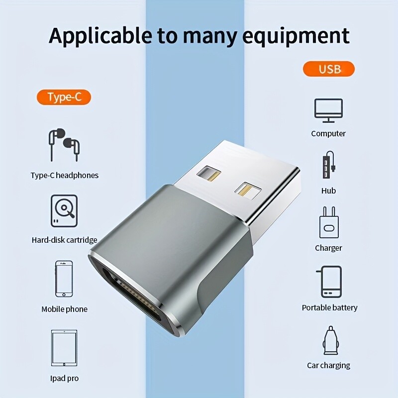 1~30PCS USB C3.1 Type C Female to USB3.0 Type A Male Port Converter Adapter LOT gallery