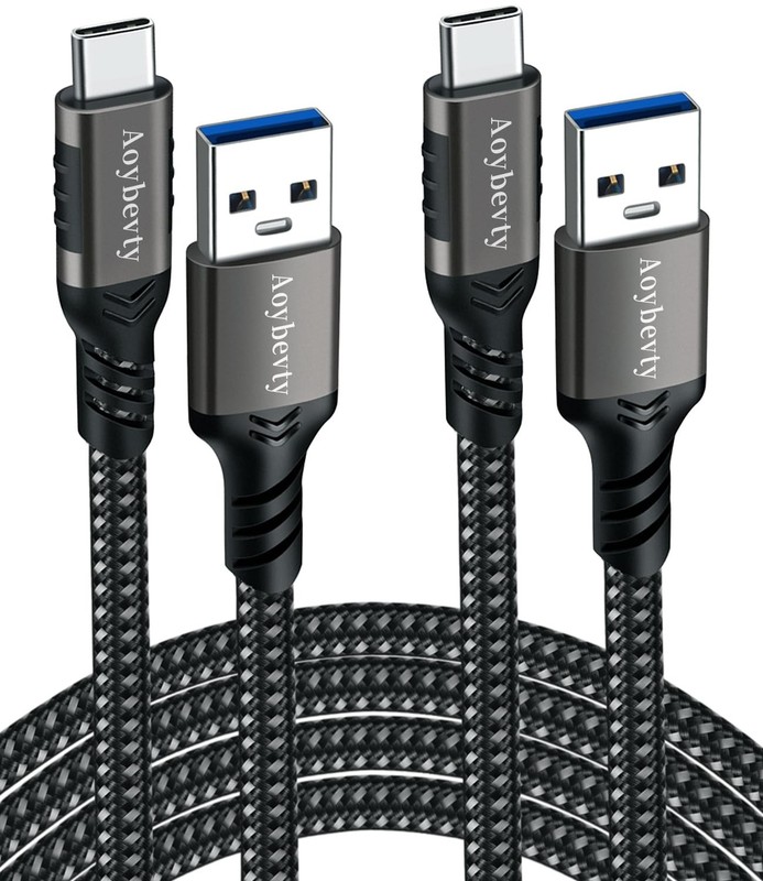 USB A to USB C Cable 3.3ft & 6.6ft, 10Gbps Data Transfer, 60W Fast Charging, Typ gallery