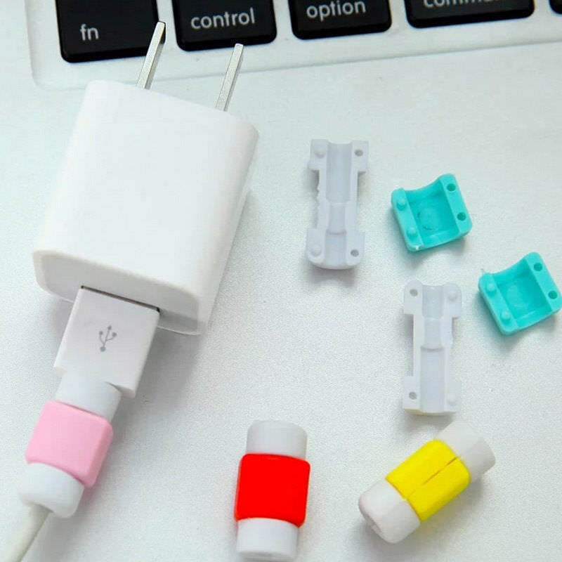 10PCS Protector Saver Cover for iPhone 6/7/Phones USB Charger Cable Cord Wire gallery