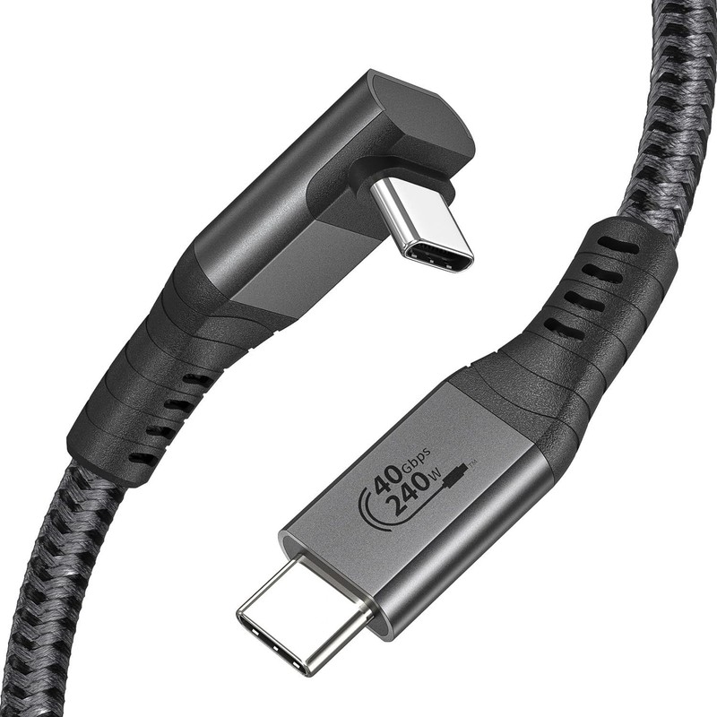 240W USB 4 Cable for Thunderbolt 4 Cable, 1ft USB C Data Cable 40Gbps Transfe...