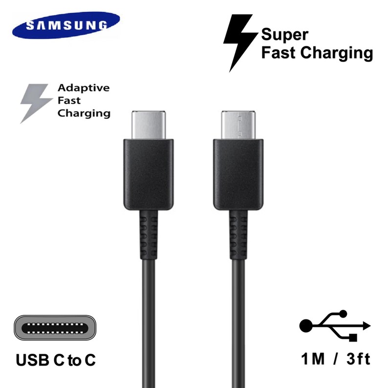Genuine Samsung Galaxy Type C to C Note S21 Ultra Super Fast USB C Charger Cable gallery