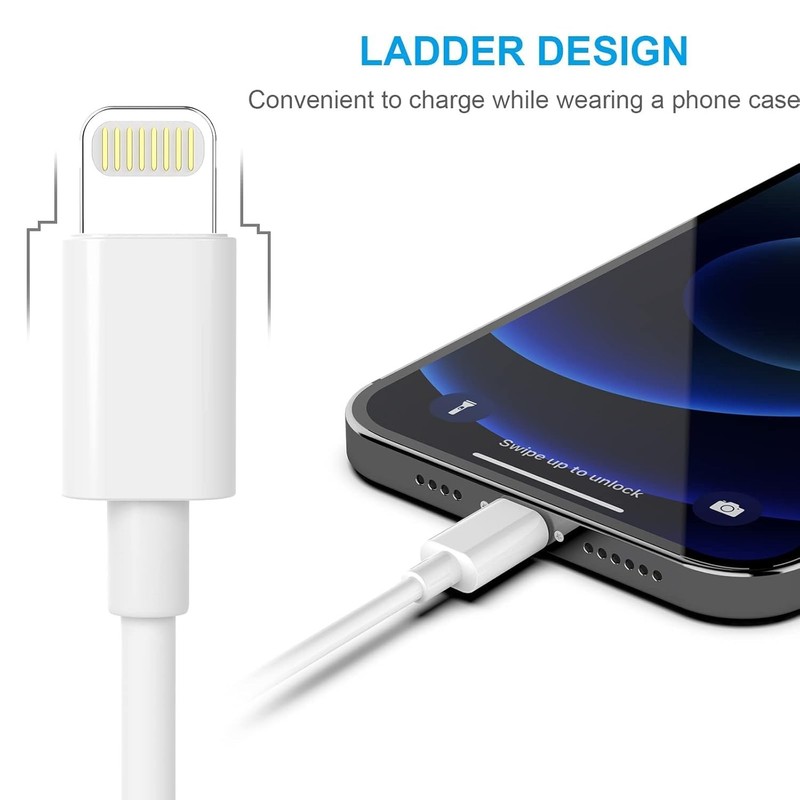 Apple MFi Certified iPhone Charger Long Lightning Cables 5 Pack 6/6/10/10FT gallery