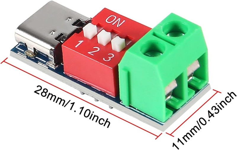 USB-C PD Trigger Modules (5PCS) - Safe, Fast Charging with Adjustable Outputs gallery