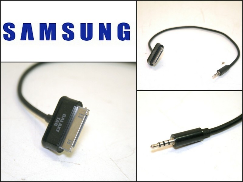 Genuine Samsung Galaxy TAB 30 Pin Connector to 2.5mm Jack Plug Adapter