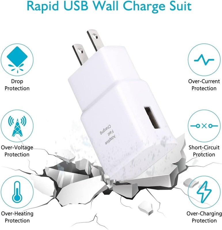 USB Wall Charger Fast Adapter Block Charging Cube Brick Box For Samsung Android gallery