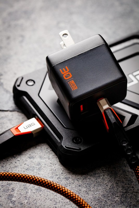 UAG SRG 30W GaN 2-Port Wall Charger - USB USB-C Foldable Fast Charging, Black gallery