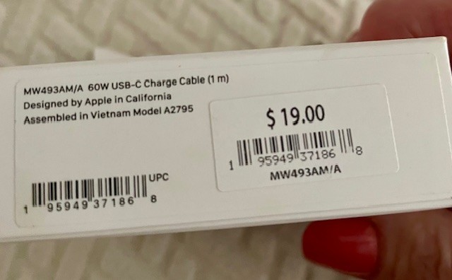 Apple 60w USB-C Charge Cable 1 m gallery
