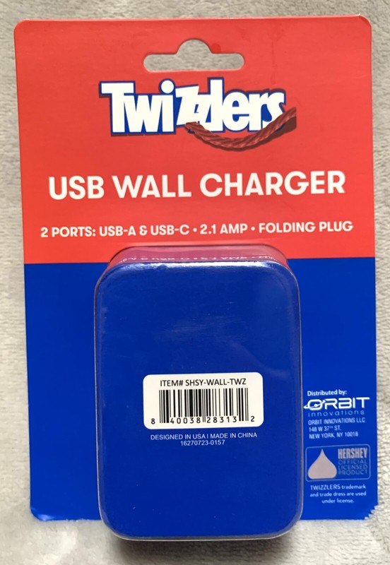 Twizzlers Candy Wall Charger & 6' USB Power Charging Cable for iPhone/iPad/iPod gallery