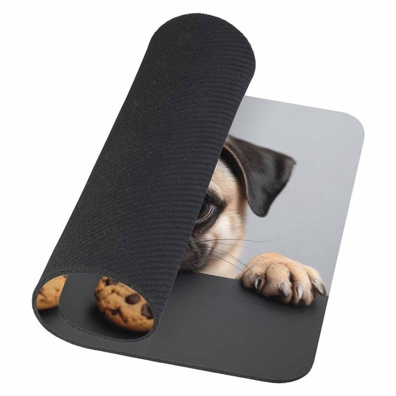 Pug Dog Mousepad Non-Slip Rubber Gaming Mouse Pad Rectangle Mouse Pads for Co... gallery