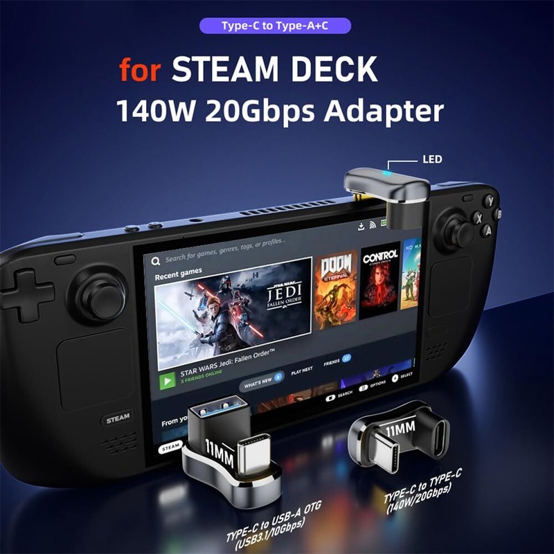 USB3.0 Type C Female to Male & OTG Opposite U Shape Back Angled Power Data Ad... gallery