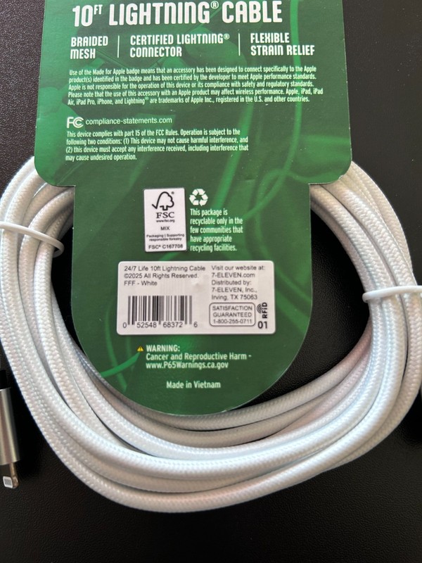 24/7 Life 10FT USB to iPhone-Compatible Charging Cable – Fast Charge (2 pack) gallery