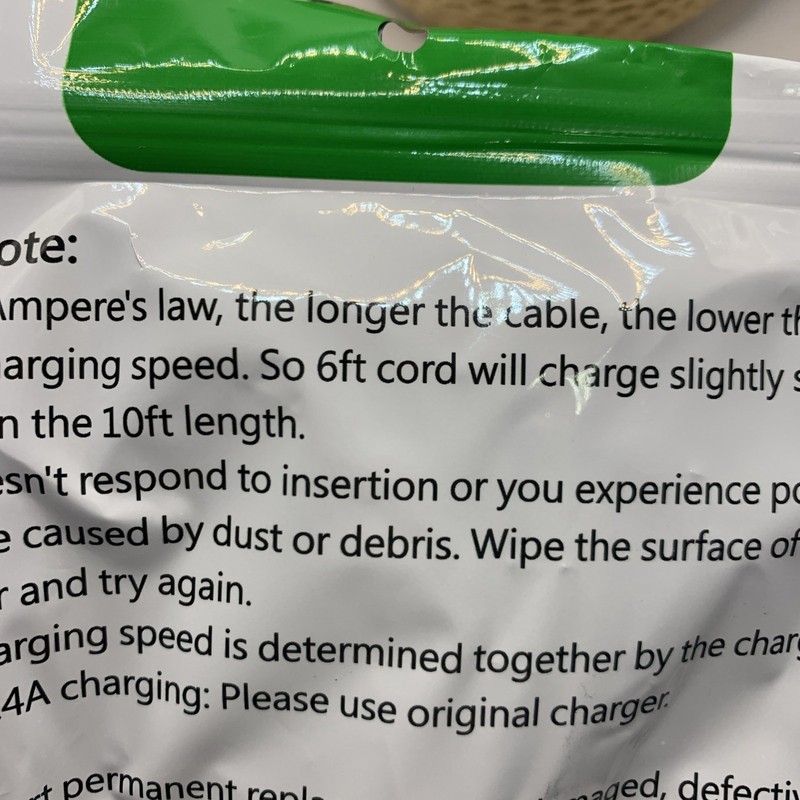 New in Sealed Package Naoeleii 3 Pack iPhone Fast Charge and Sync Charging Cable gallery