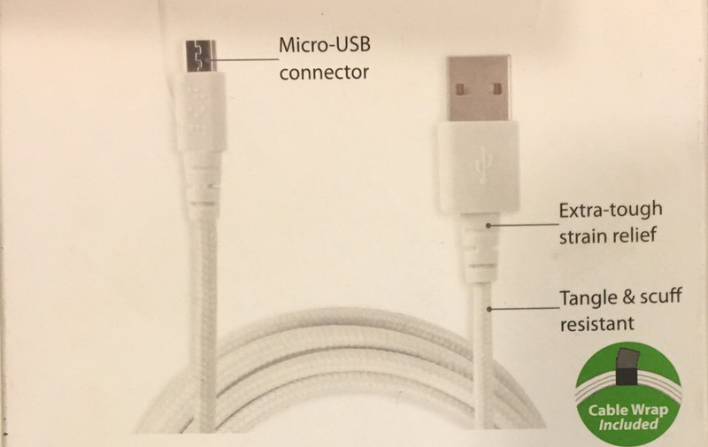 Tech & Go 9 Ft. Braided Cable For Micro-USB gallery