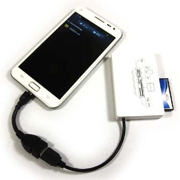 5x USB Micro B Male to Type A Female OTG Adapter Converter Cable Samsung LG HTC gallery