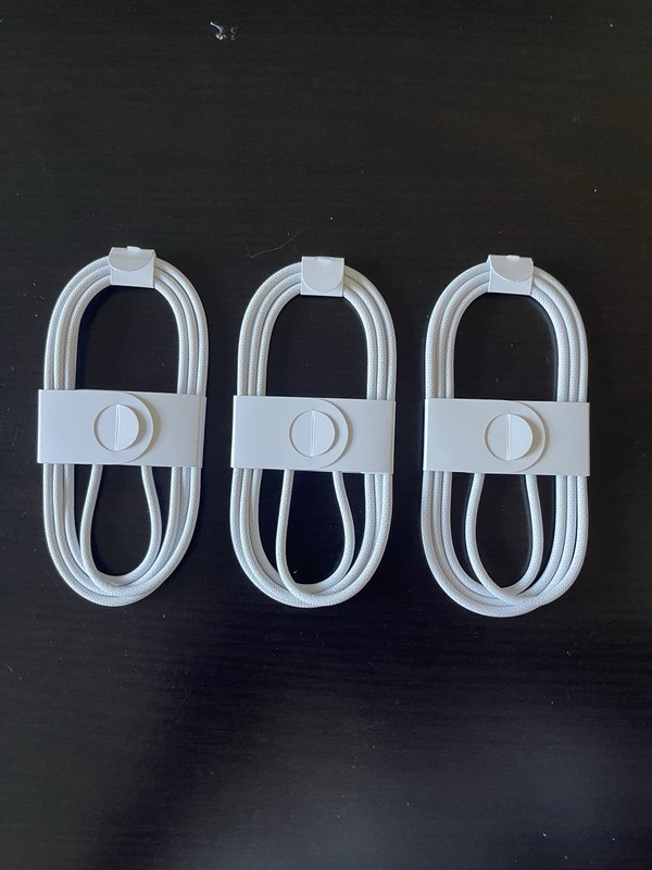 Apple USB-C to USB-C Charging Cable White 1M – Lot Of 3
