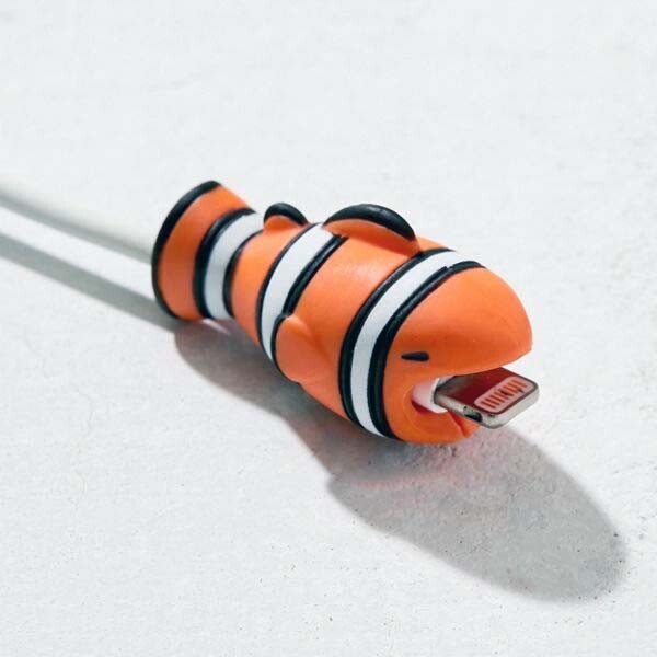 tzumi Cord Bytes Cable Protectors, 2PK - Blue Whale and Clownfish (6079) gallery