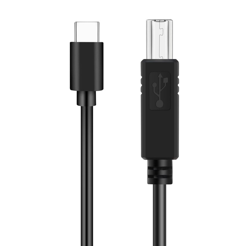 Flexible USB C to USB B Printer Cable 6ft Data Transfer for MacBook Pro gallery