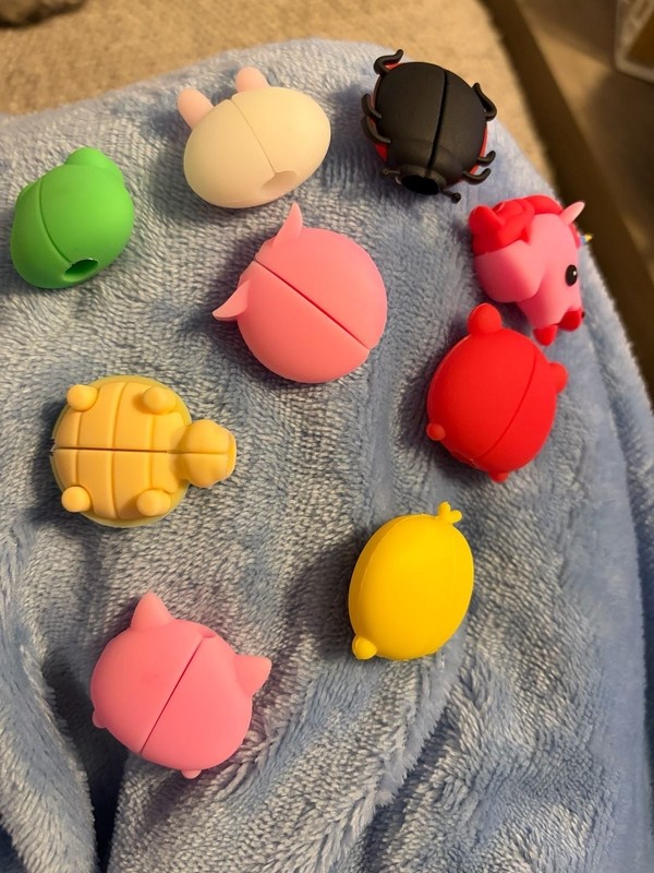 Assorted Silicone Animal Charging Cable Protectors Set of 9 gallery