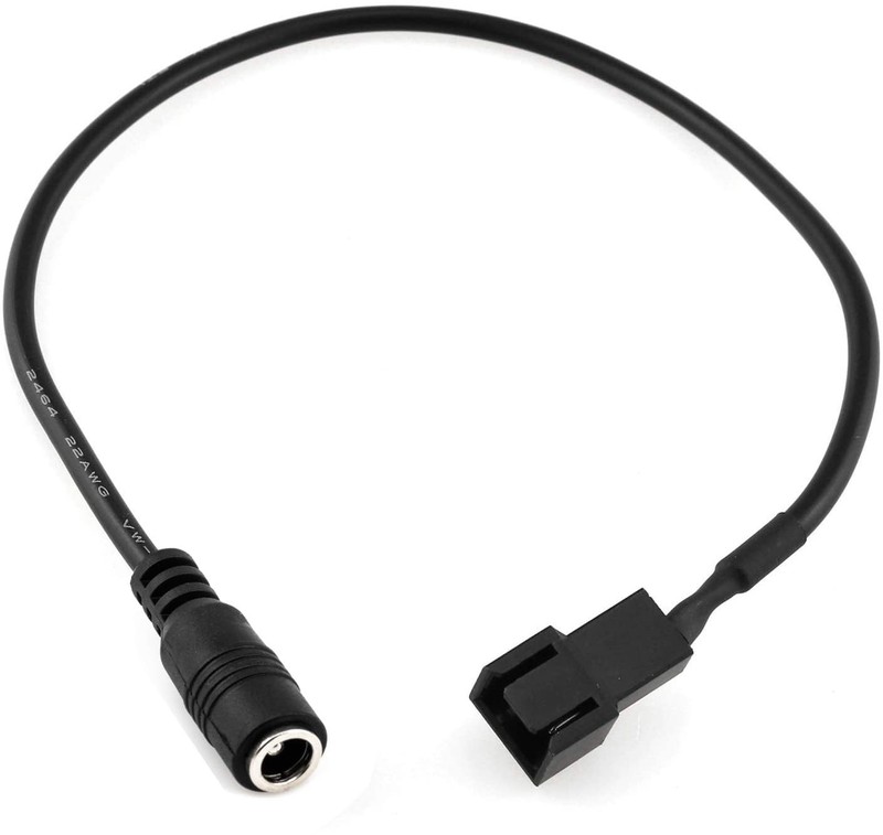 5pcs 5.5x2.1mm DC Plug to 3-Pin / 4-Pin PWM 5V USB Sleeved Fan Power Adapter ... gallery