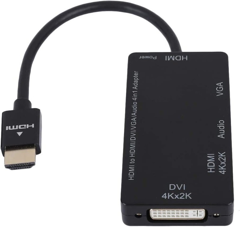 Jopwkuin Converter Cable, Multi Purpose 4K Resolution Digital to Analog Conversi