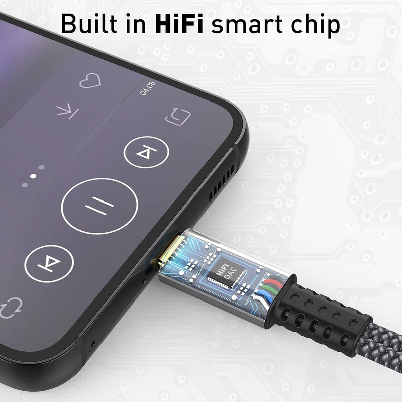 HiFi USB C to 3.5mm Aux Cable with 60W Charging - Universal Compatibility gallery
