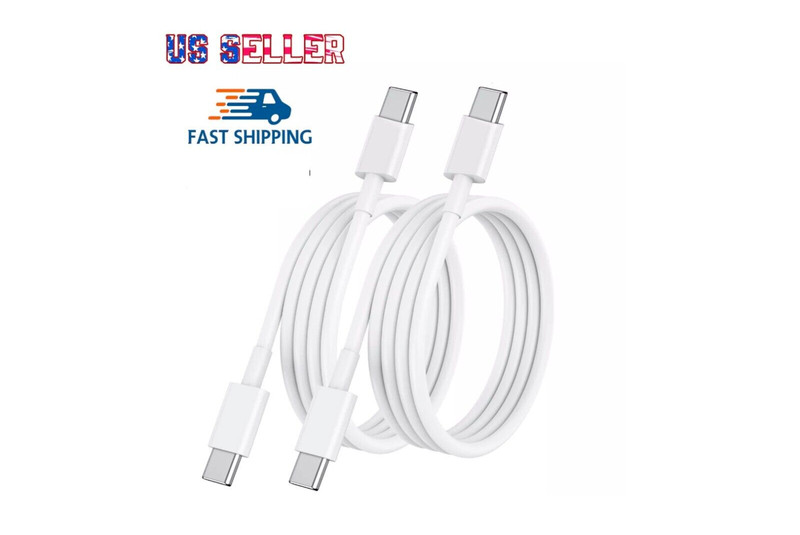 pack of 2 USB-C to USB-C Cable Fast Charge 60W Cord For iPhone16/15/Plus/ProMax