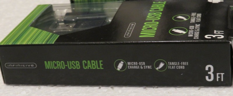 USB Cable 3 Ft Cables Black(2) Infinitive Micro Great for Car Charge Emergencies gallery