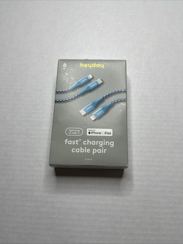 Heyday 2 Pack Fast Charging Cables USB- C New..!!