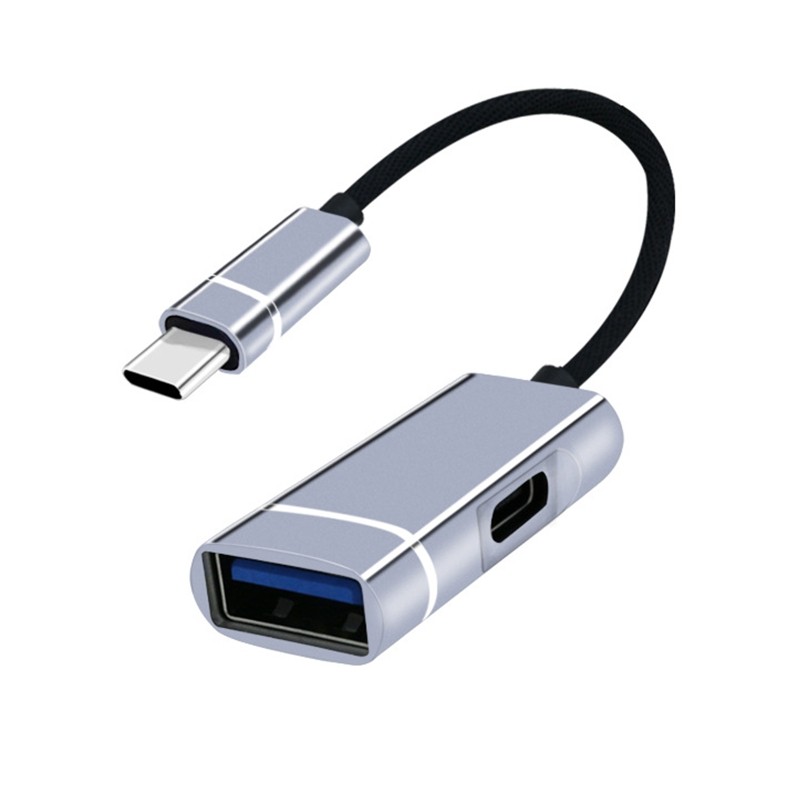 Intelligent Type-C Docking Station Hub 2 in 1 USB Type C Ports to USB 3.0 + PD