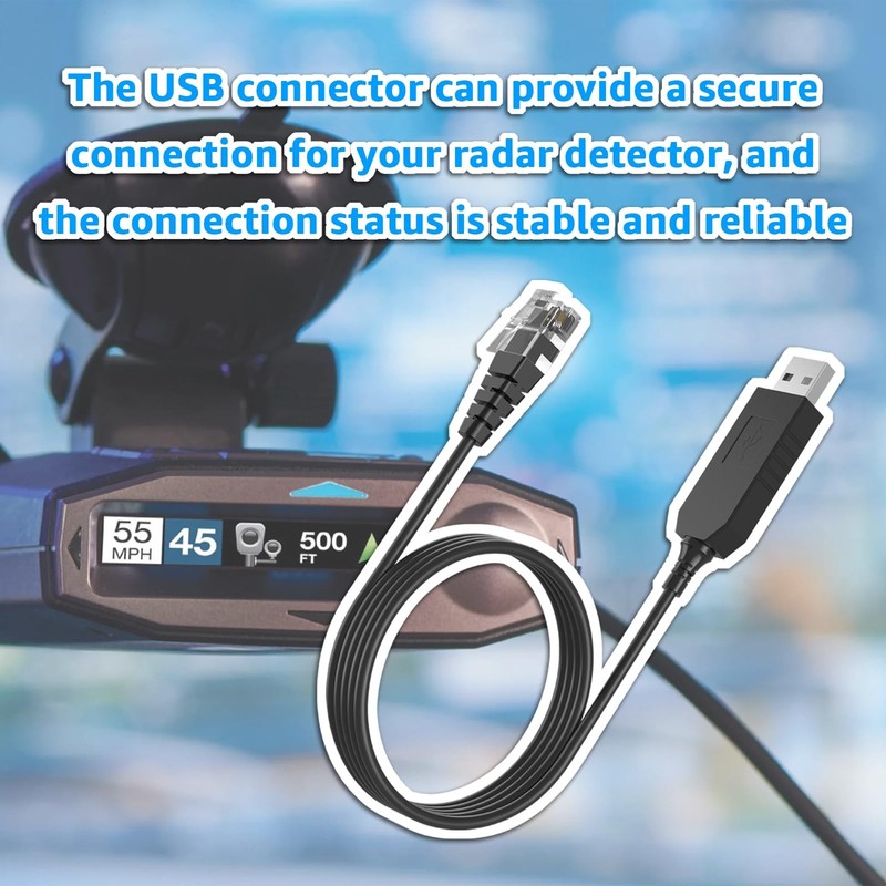 6.5FT USB to RJ11 for Uniden Radar Detector Power Cable gallery