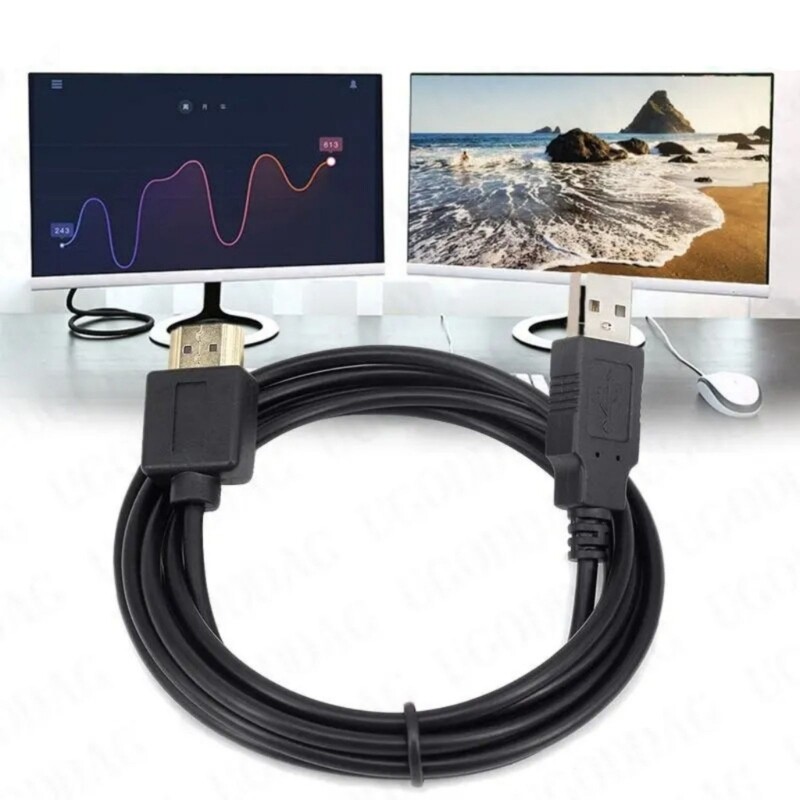 Male to USB Power Cable 0.5M Charging Cord for Hard Drives Multimedia Devies