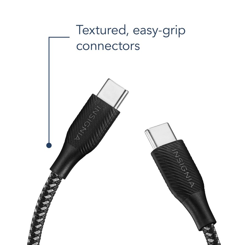 🔥 Insignia 6ft USB-C to USB-C Charge Sync Cable Charcoal 🔥 gallery