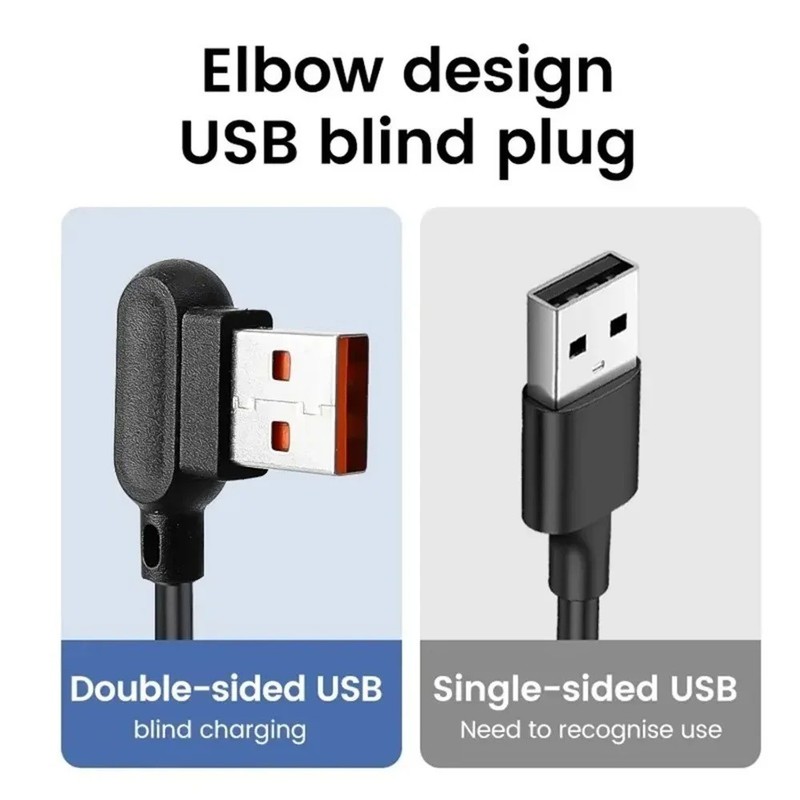 6A Fast Charge Spring USB C Cable Elbow Quick Charge for Samsung Xiaomi Huawei gallery