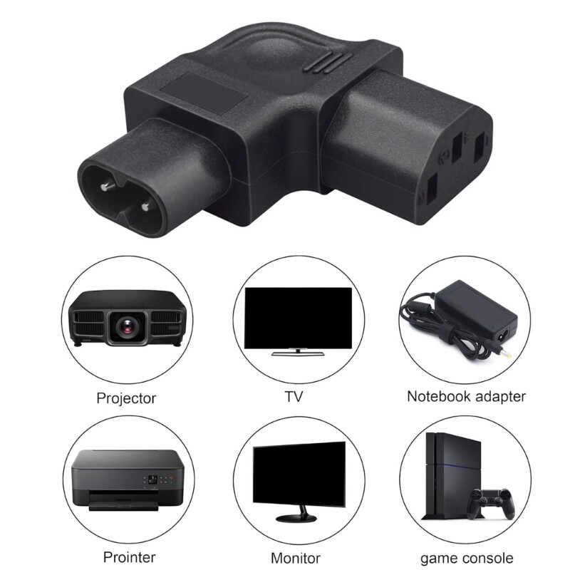 C8 to C13 Power Adapter Cable IEC Female Outlet for Home Electronics gallery
