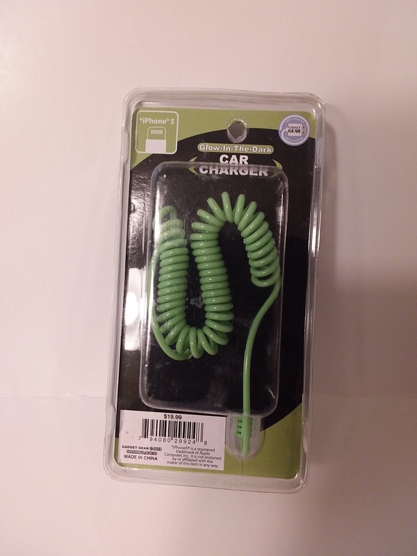 Green Glow in the Dark Car Charger for iPhone 5 1.3 amps Gadget Gear gallery