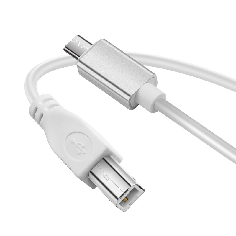 1M/3.3FT Micro USB To Printer Cable Type B Data Charge MIDI Piano Drum HDD