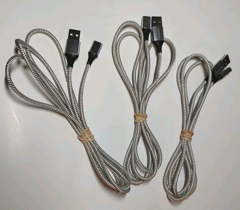 Smart and Cool charging cable type a to type c? 56″ Lot Of 3