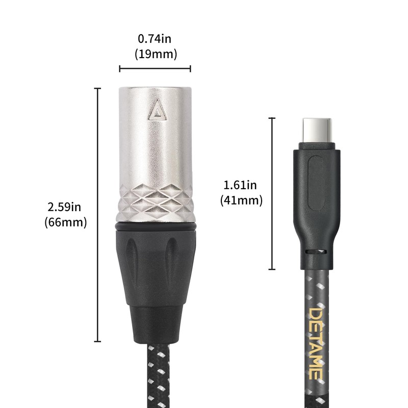 24Bit/96Khz USB to XLR Output Audio Cable,USB DAC Smartphone/Laptop to XLR Ou... gallery