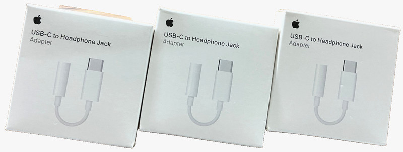 (Bulk Lot of 3pcs) Apple USB-C To Headphone Jack Adapter