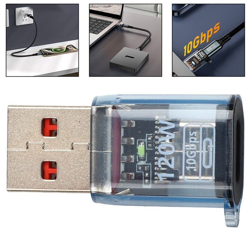 USB-C to USB-A 10Gbps Adapter Compatible with Laptops and External Drives gallery