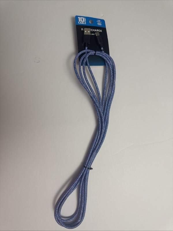Extra Long 10′ Type USBC Charging Cable Durable Braided Jacket