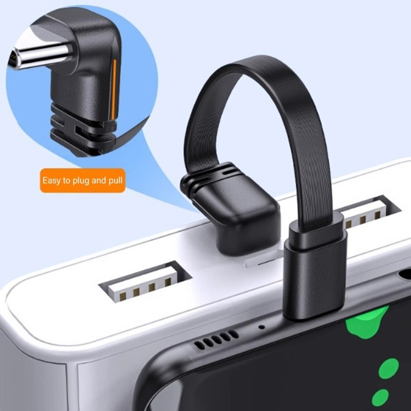 Flexible 66W Type C Male to Male Data Cable with Right Angle Connector Efficient gallery