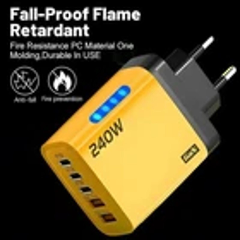 Xiaomi 240W Fast Charging Adapter 5 in 1 GaN Desktop Charger 10A USB to Type CK gallery
