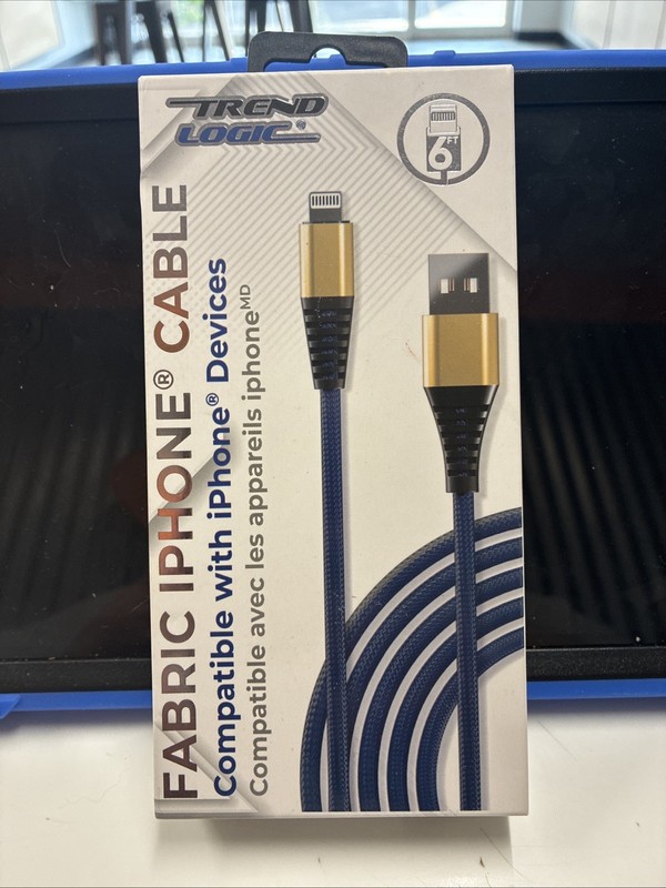 Trend Logic 6 Ft. Fabric iPhone Cable.