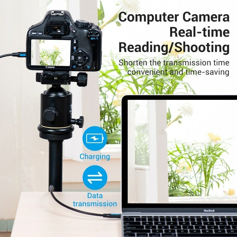 USB C to Mini USB Cable Type C Adapter Data Sync Charging Fr Camera GPS Dash Cam gallery