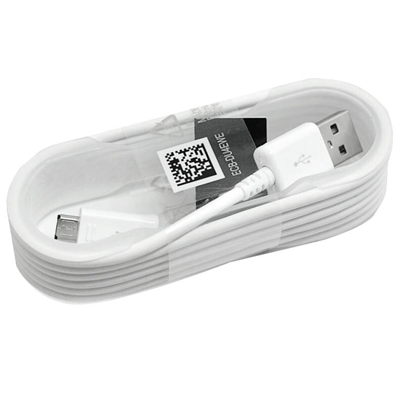 Lot of 2 Original Samsung micro-USB 5FT White USB Charge Data Cable Plastic Wrap gallery