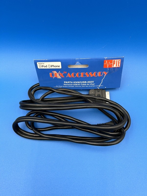 New PIE KNWUSB202V Kenwood USB/AV Dock Cable for iPod/iPhone- Open Box gallery